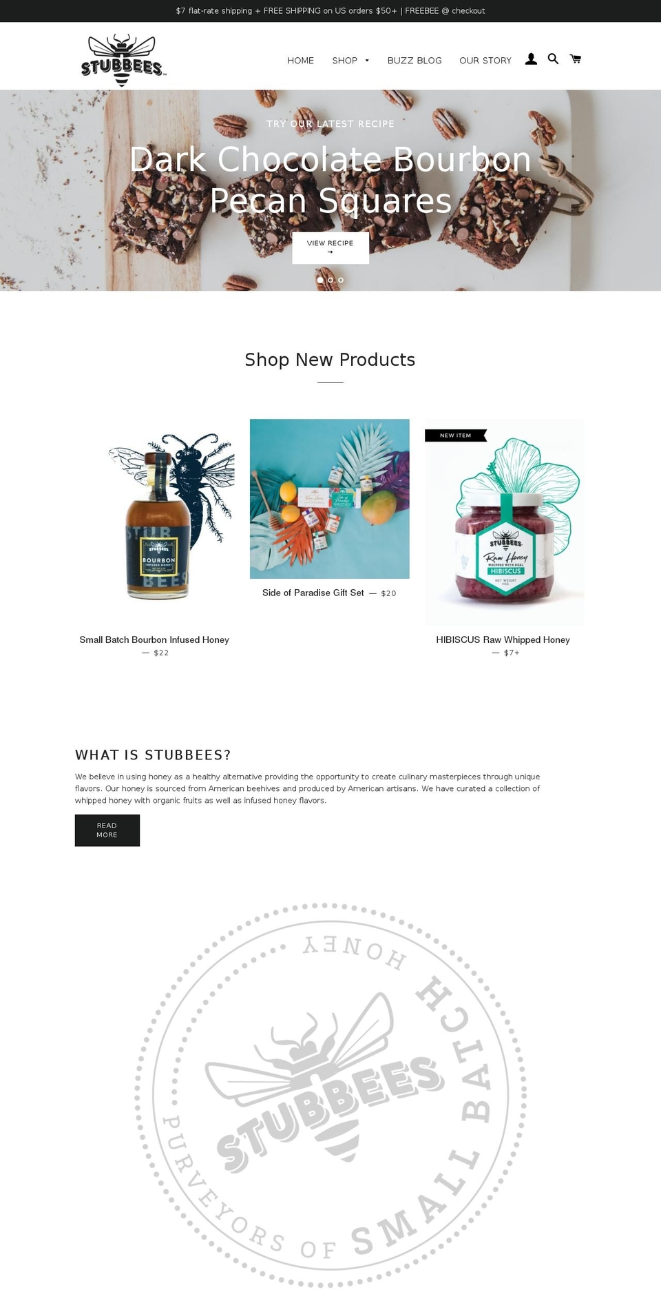 stubbees.com — Shopify storefront screenshot