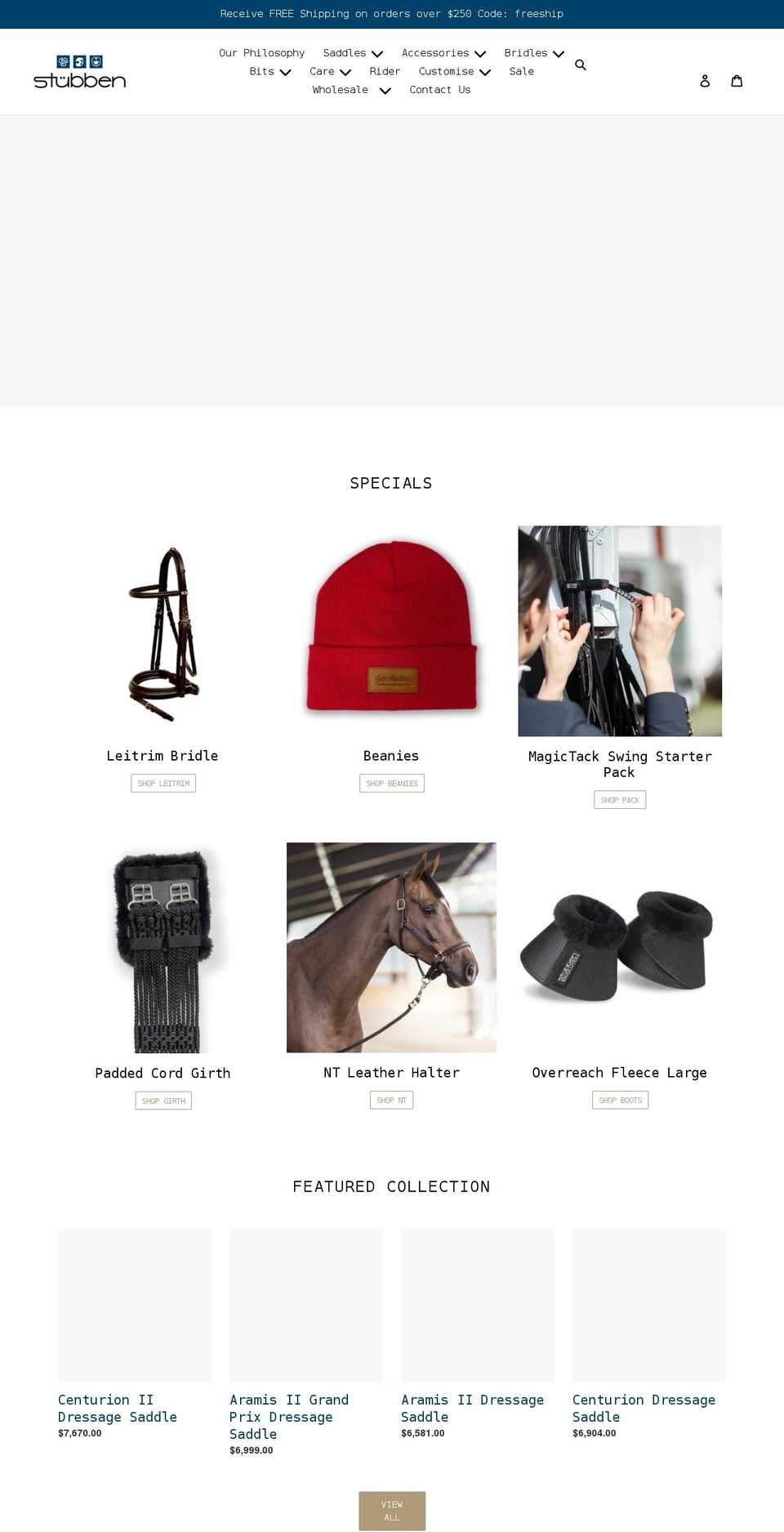 stubben.com.au shopify website screenshot