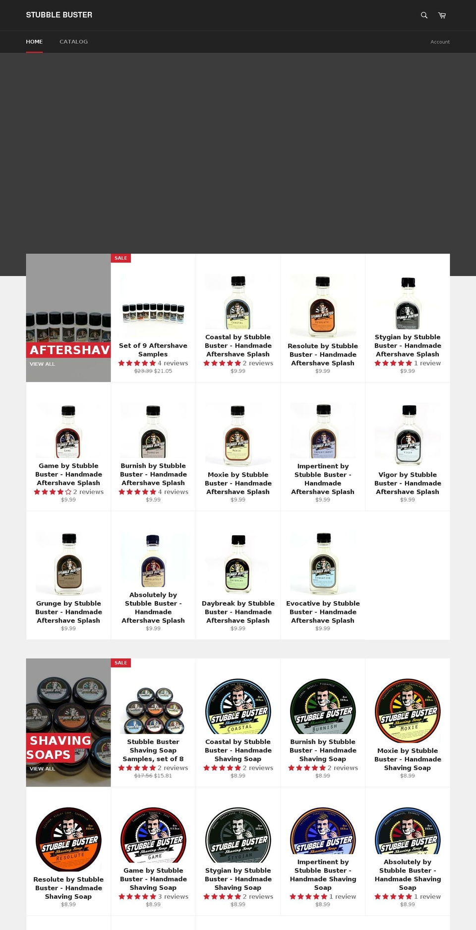 stubblebuster.com shopify website screenshot