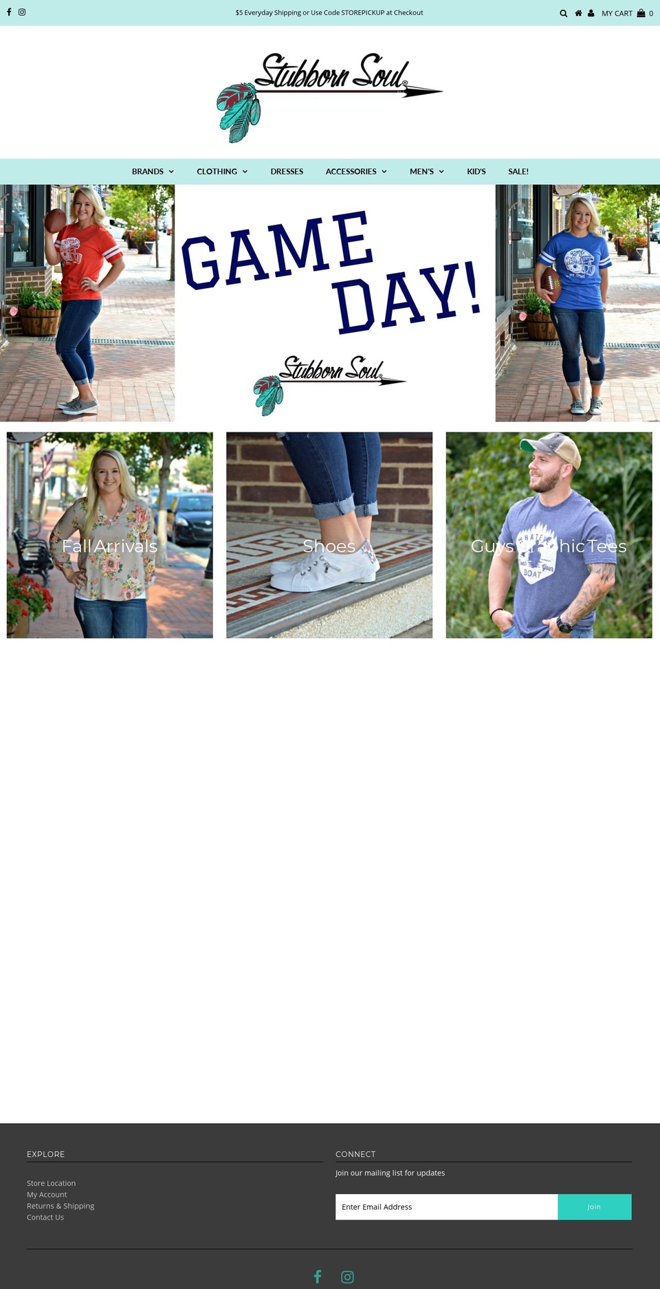 stubbornsoul.com — Shopify storefront screenshot