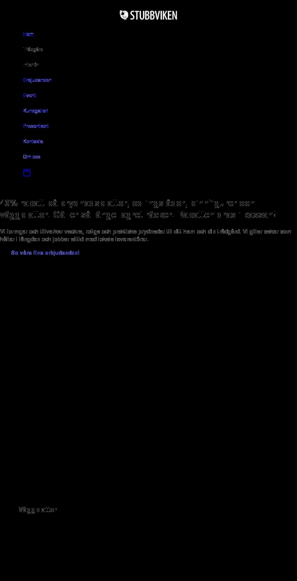 stubbviken.se shopify website screenshot