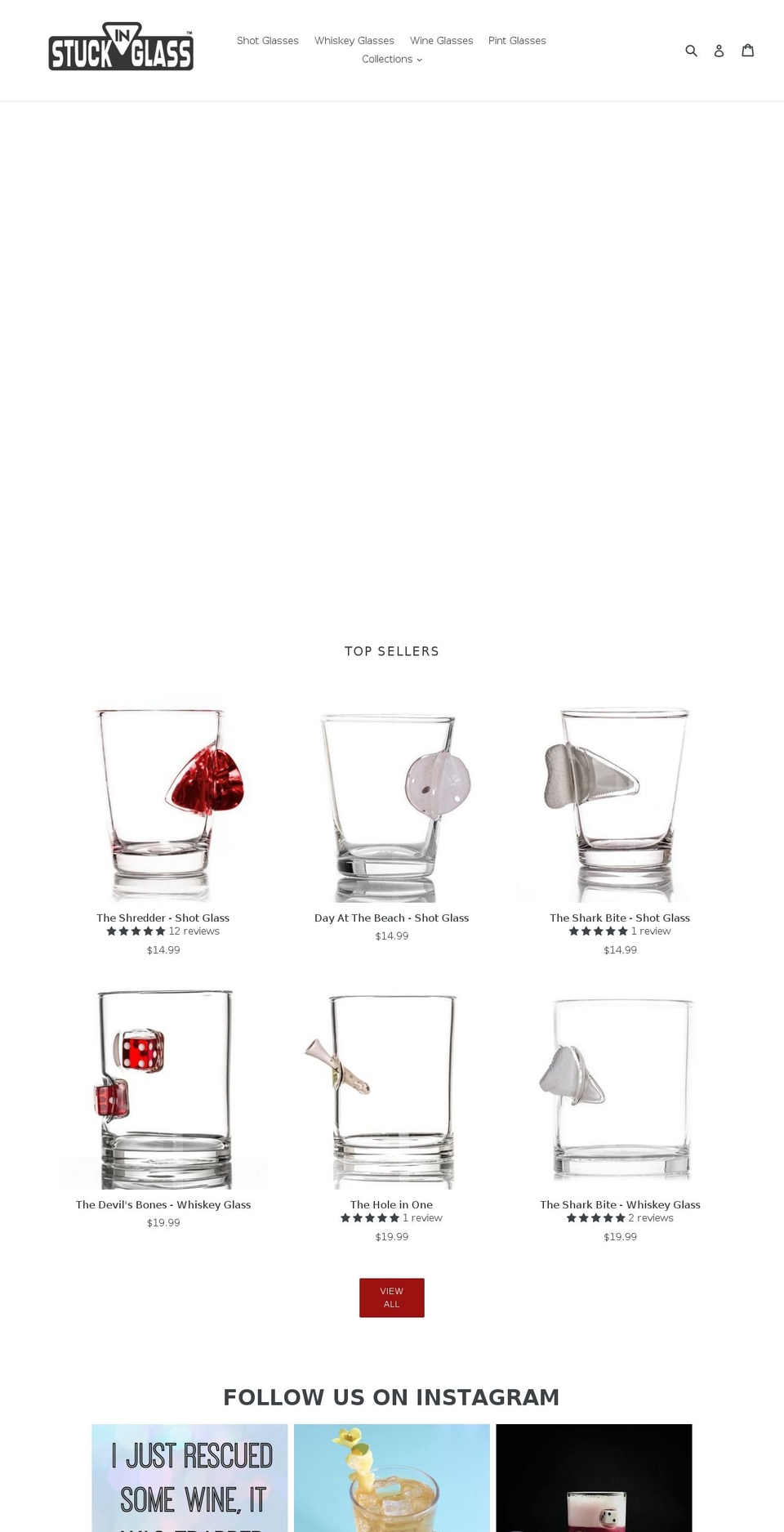 stuckinglass.com shopify website screenshot