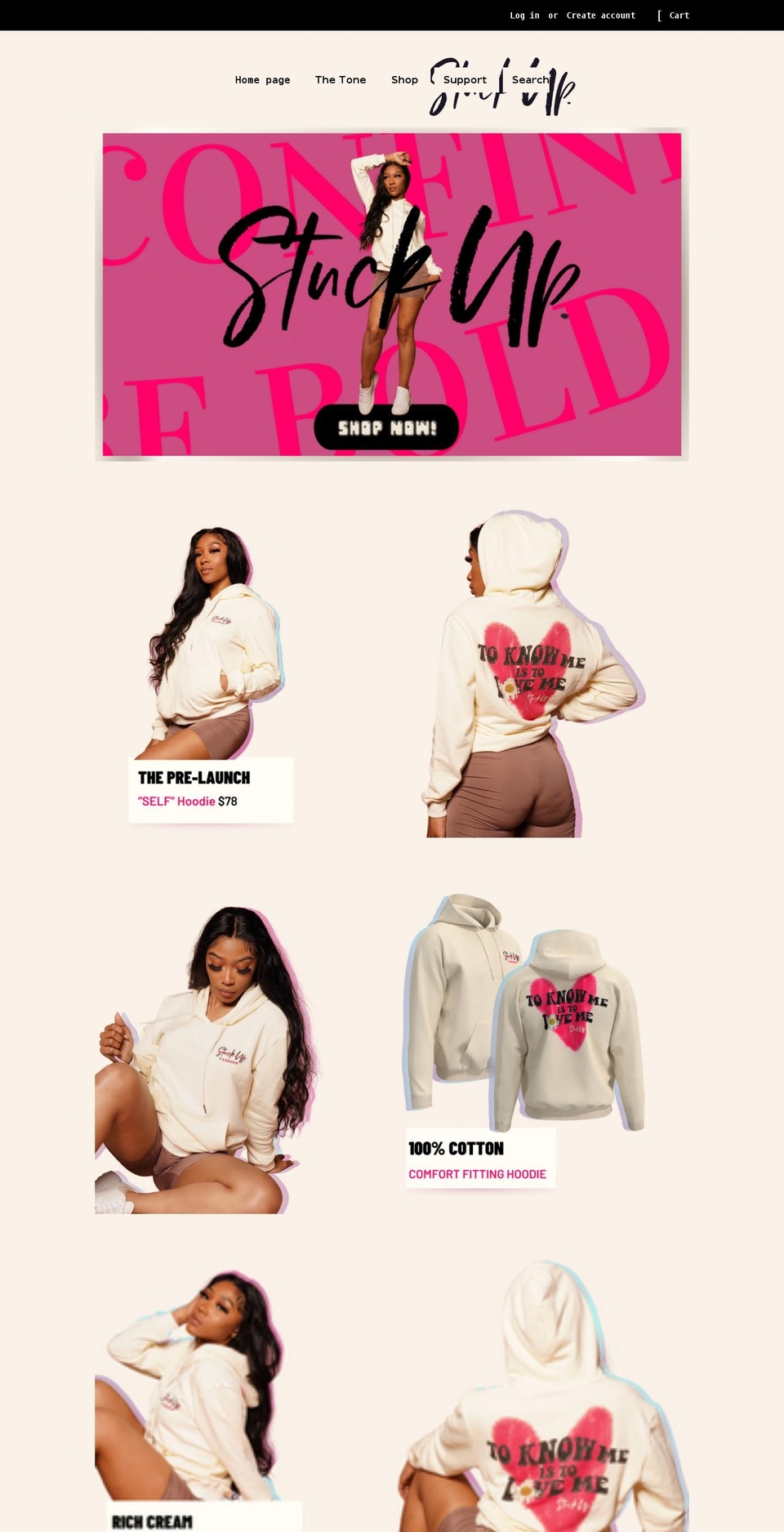 stuckupco.com shopify website screenshot