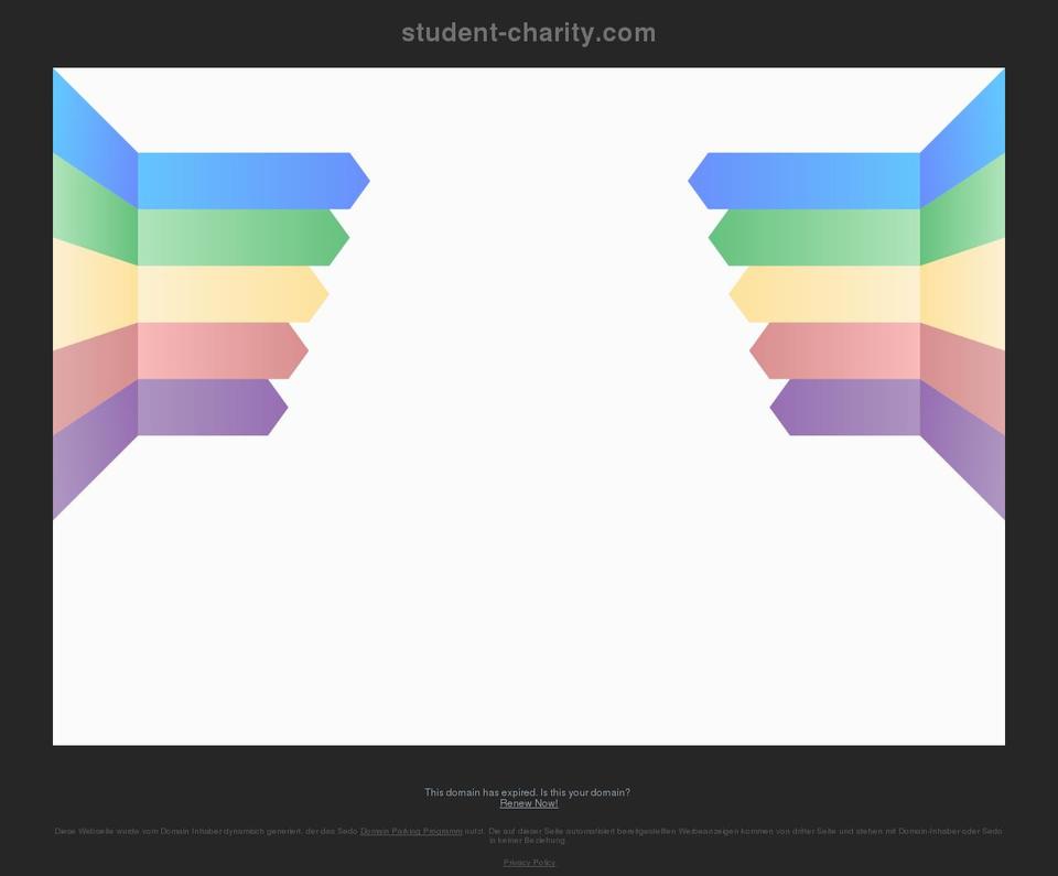 student-charity.com shopify website screenshot