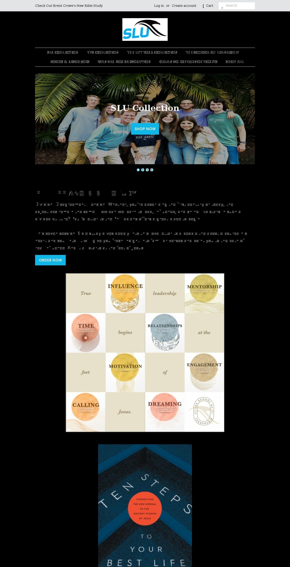 student-leadership-university.myshopify.com shopify website screenshot
