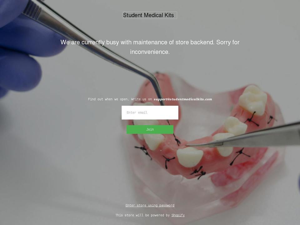 studentmedicalkits.com shopify website screenshot