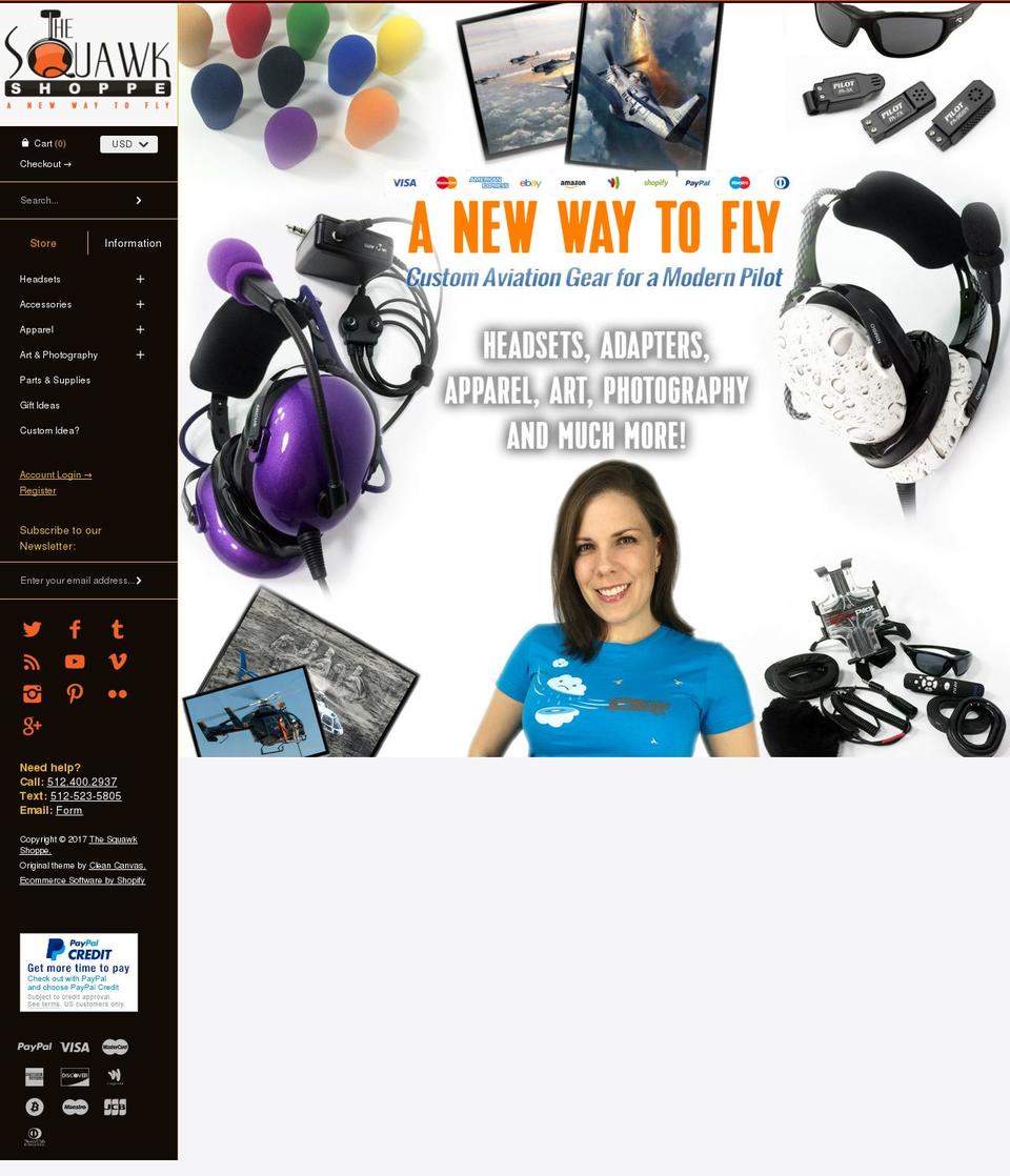 studentpilotheadset.com shopify website screenshot