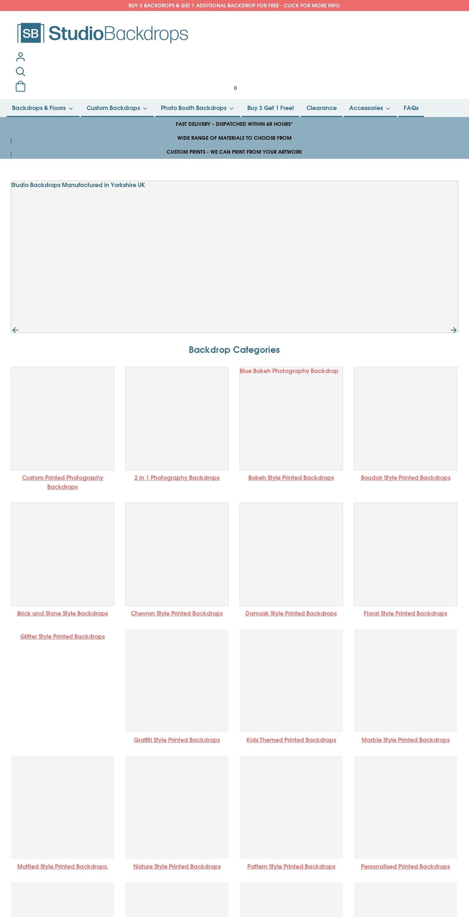 studio-backdrops.co.uk shopify website screenshot