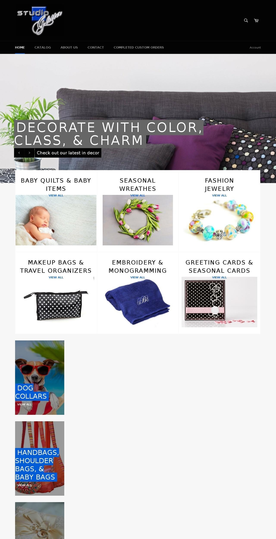 studio-glitter.com — Shopify storefront screenshot