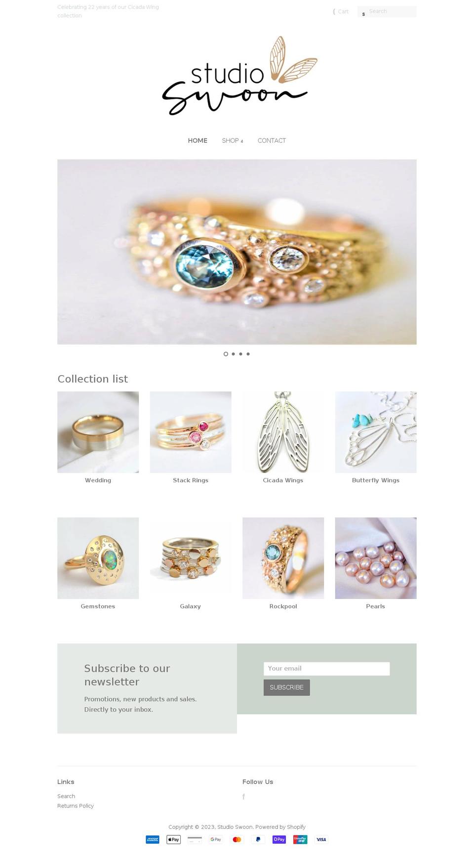 studio-swoon.com shopify website screenshot