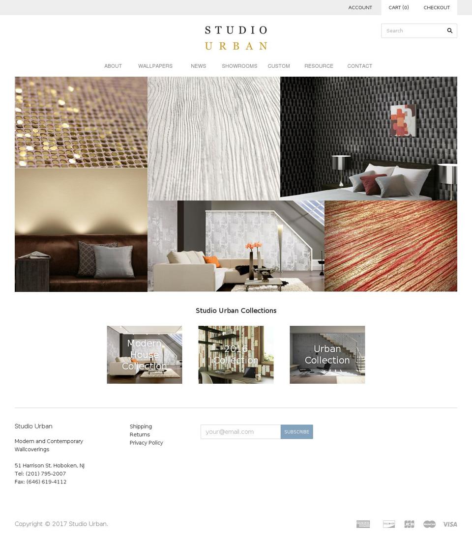 studio-urban.com shopify website screenshot