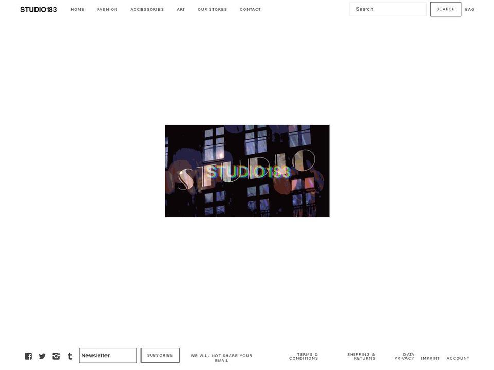 studio183.co shopify website screenshot