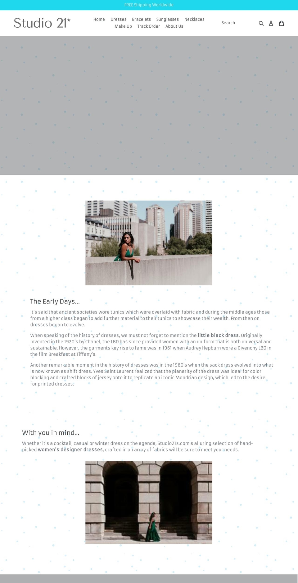 studio21s.com — Shopify storefront screenshot