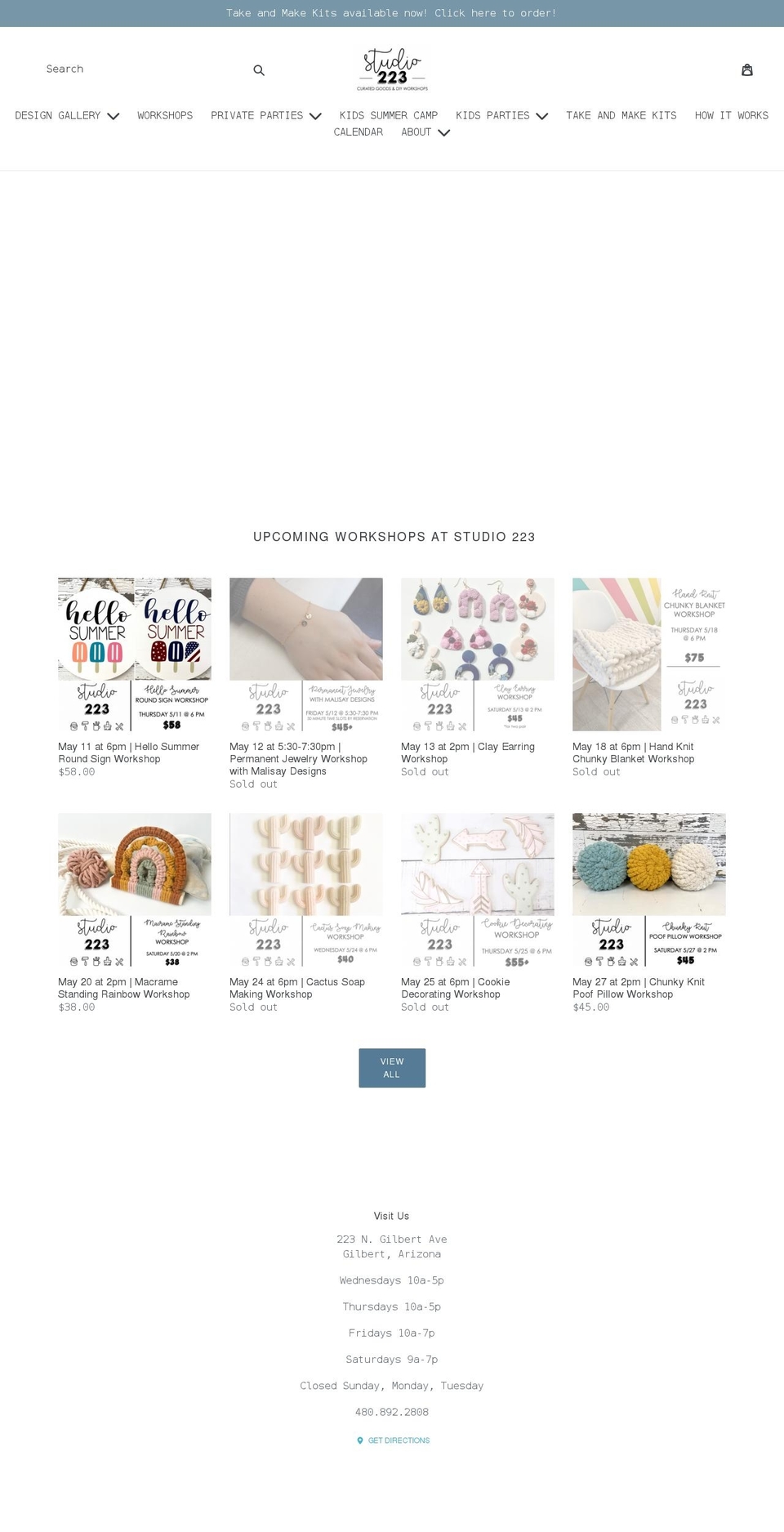 studio223az.com shopify website screenshot