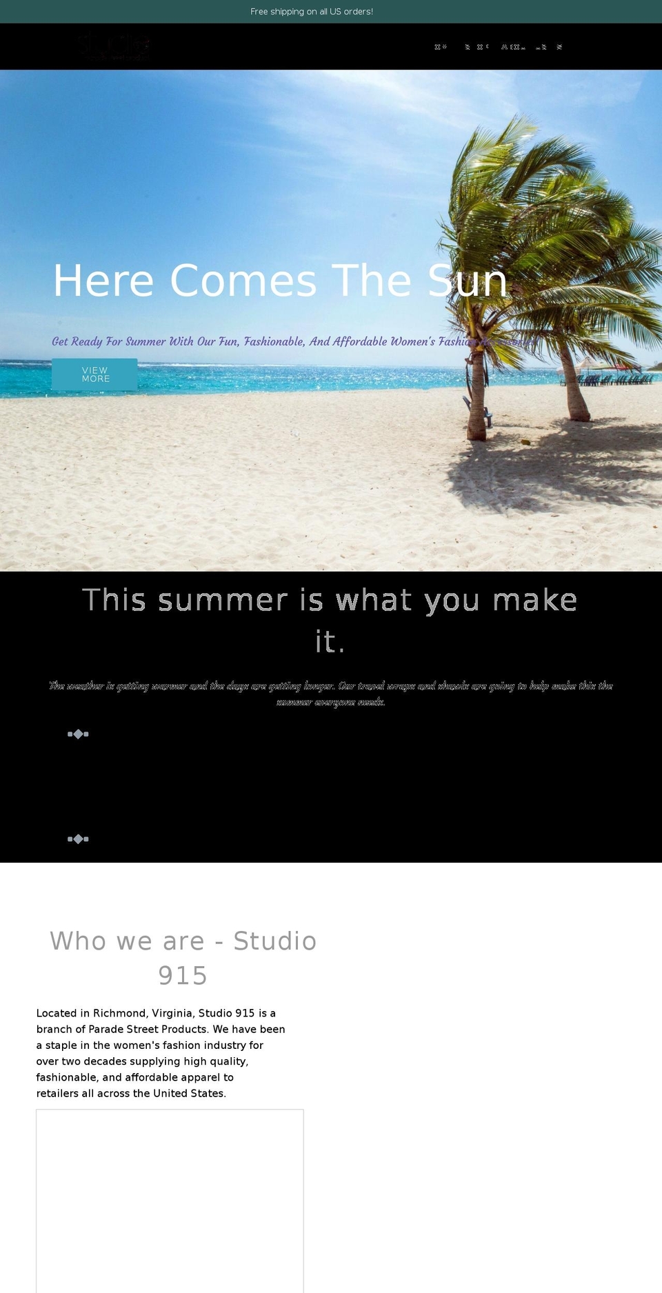 studio915psp.com shopify website screenshot
