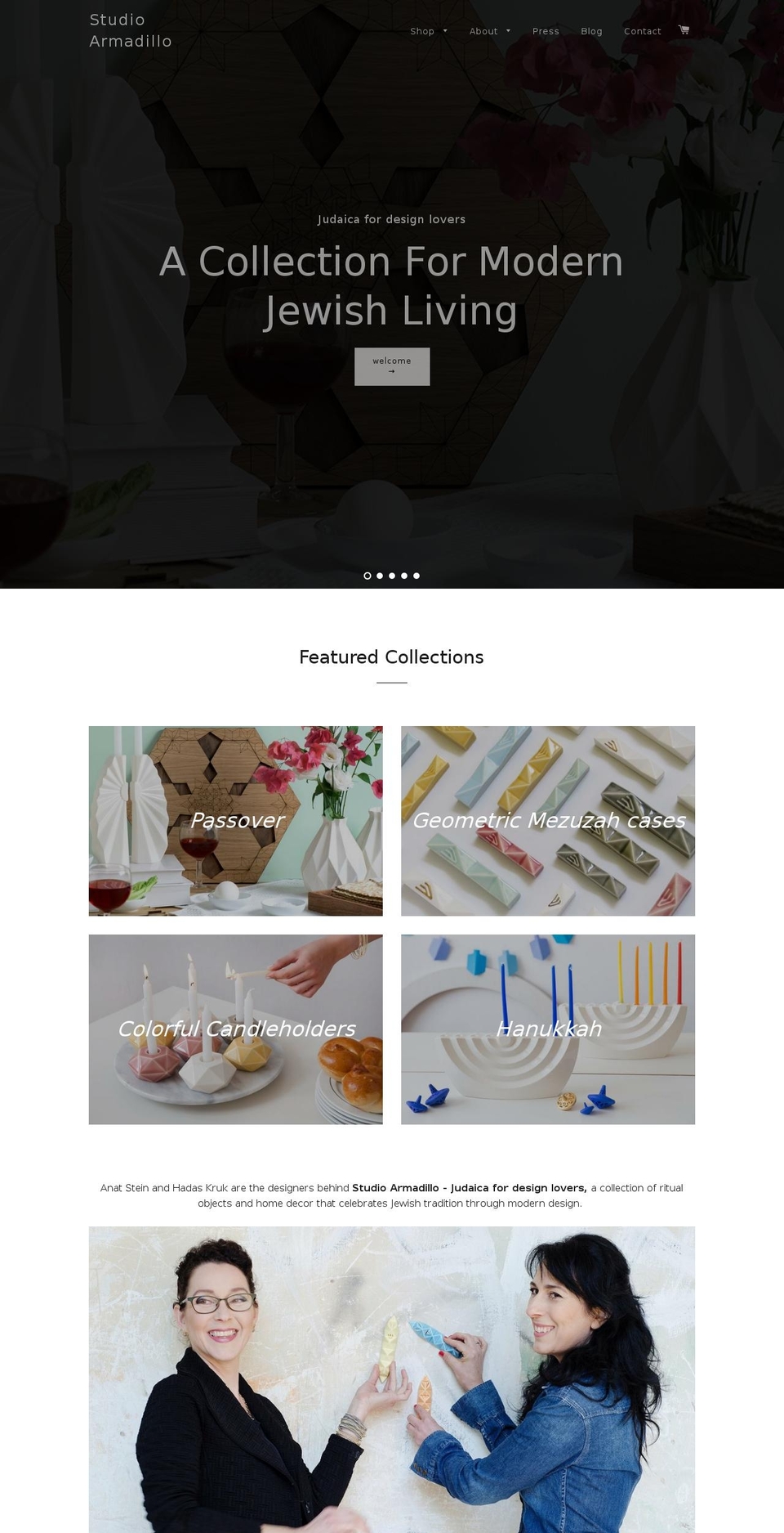 studioarmadillo.com shopify website screenshot