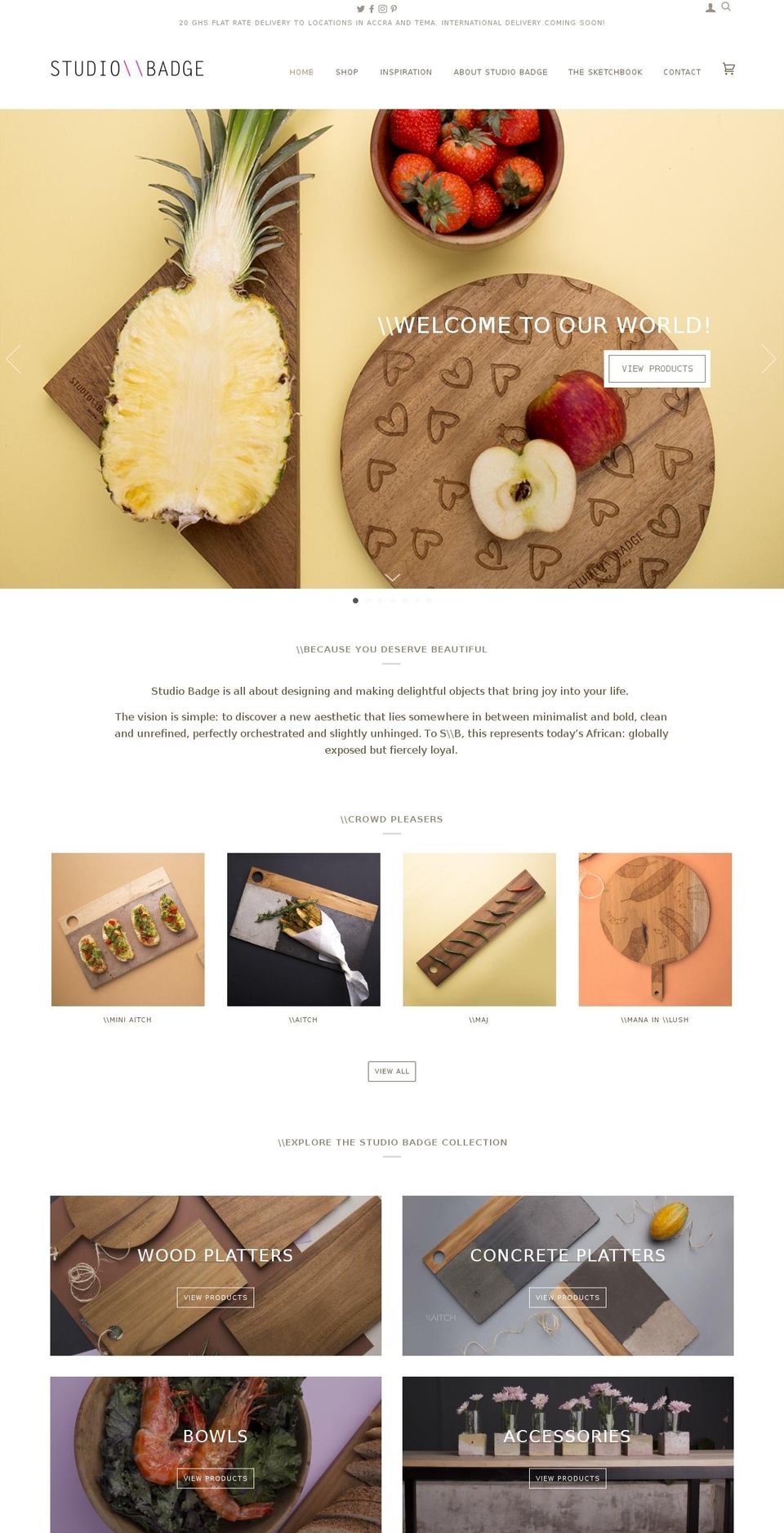 studiobadge.com — Shopify storefront screenshot