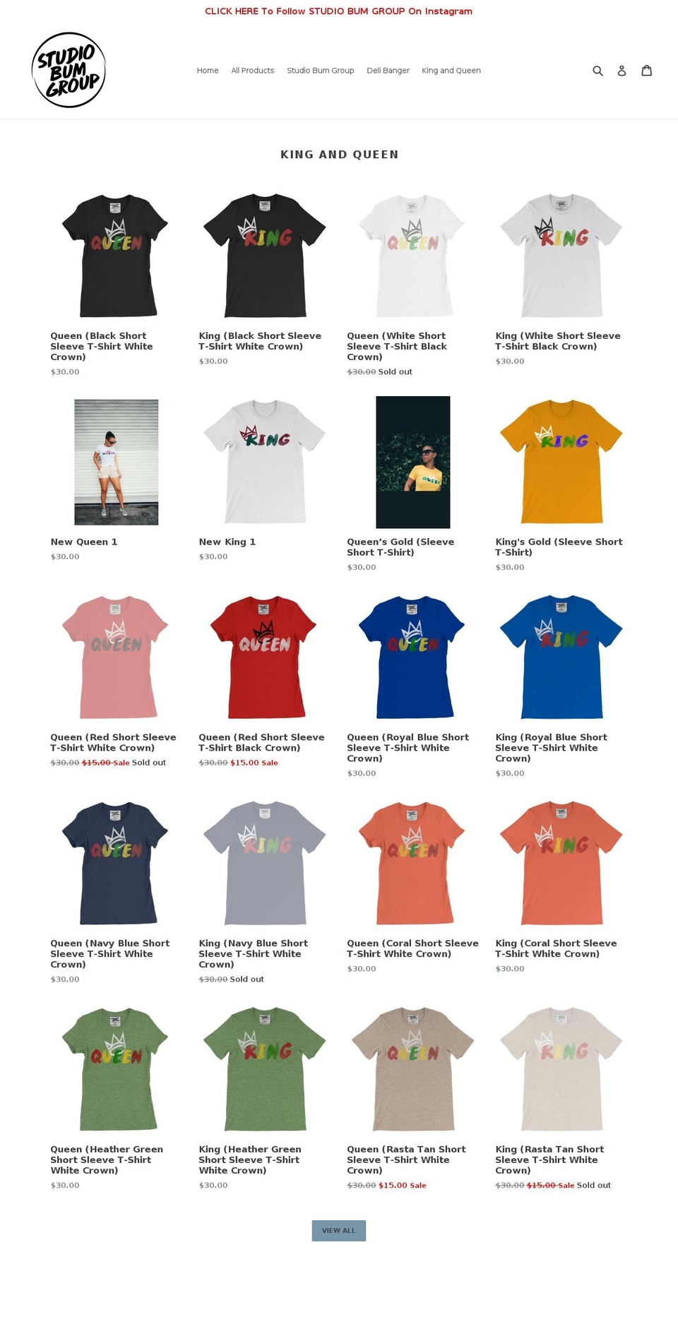 studiobumgroup.com — Shopify storefront screenshot