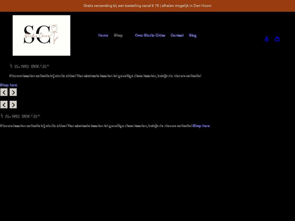 studiochies.com shopify website screenshot