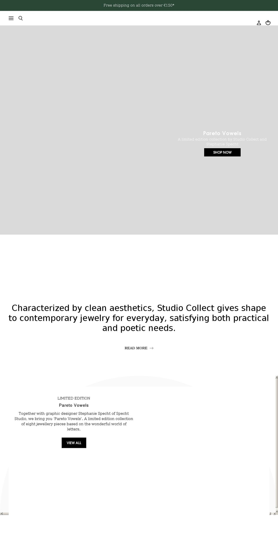 studiocollect.com shopify website screenshot