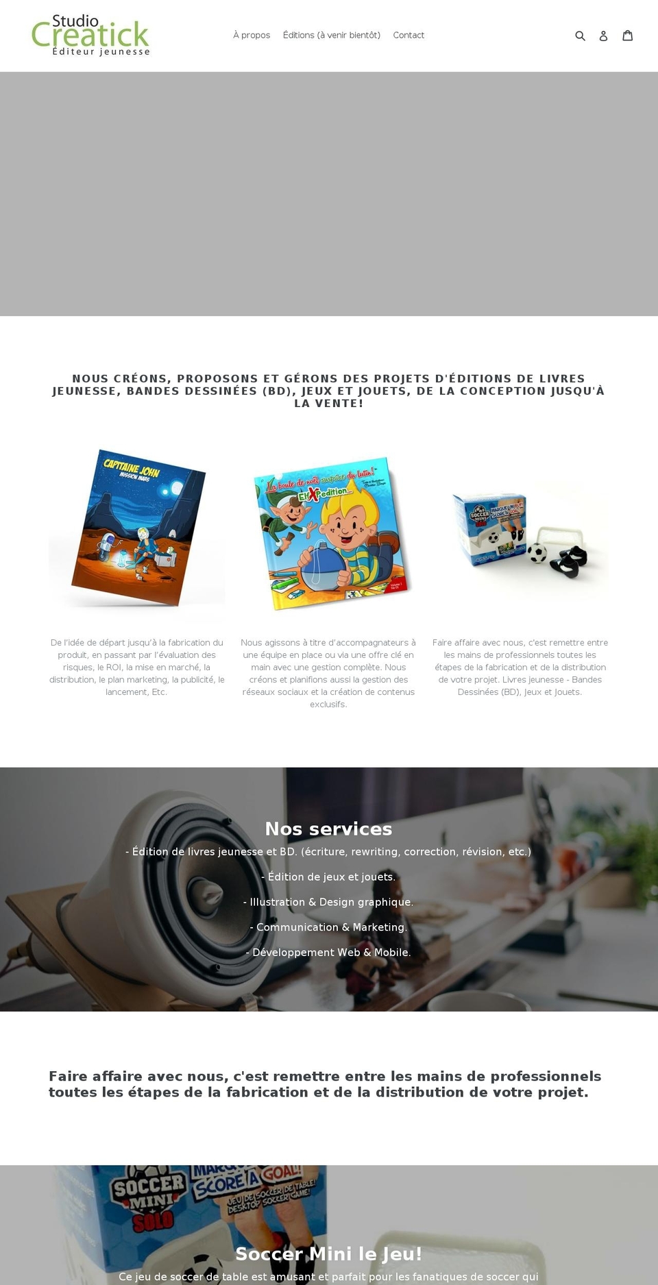 studiocreatick.com shopify website screenshot