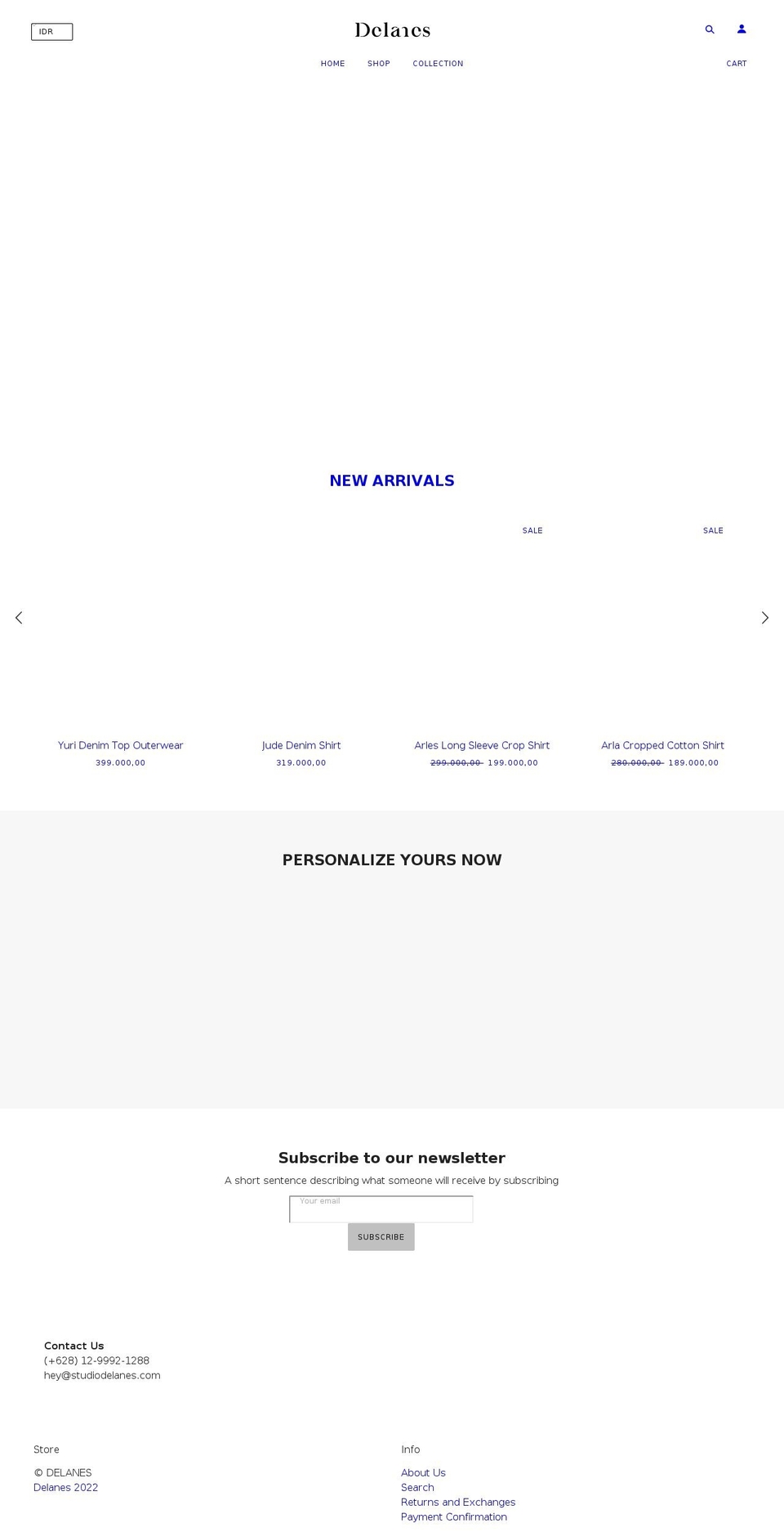 studiodelanes.com shopify website screenshot