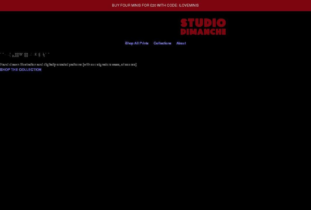 studiodimanche.com shopify website screenshot