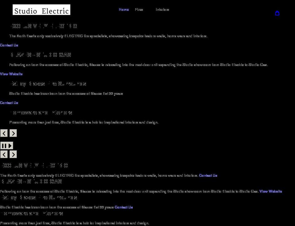 studioelectric.co.uk shopify website screenshot