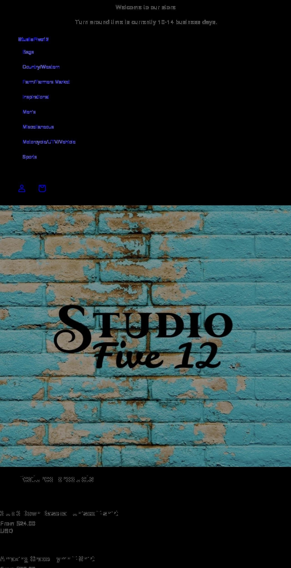 studiofivetwelve.com shopify website screenshot