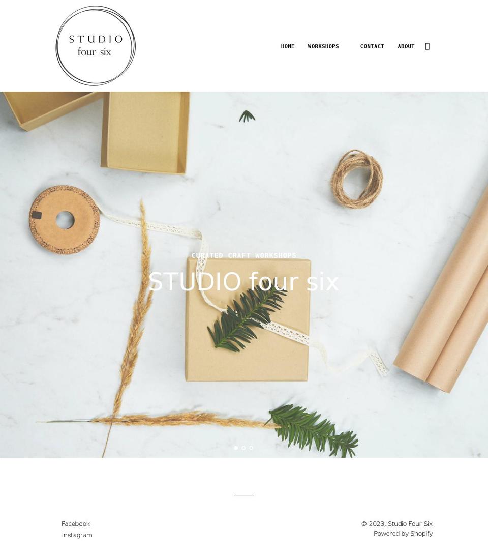 studiofoursix.com shopify website screenshot
