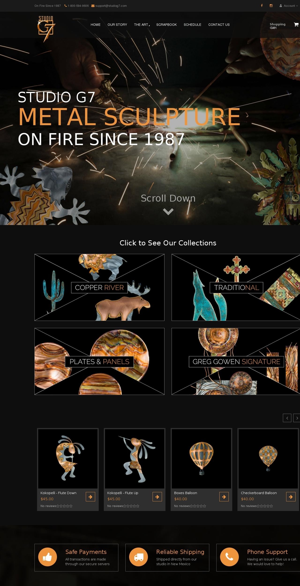 studiog7.net shopify website screenshot