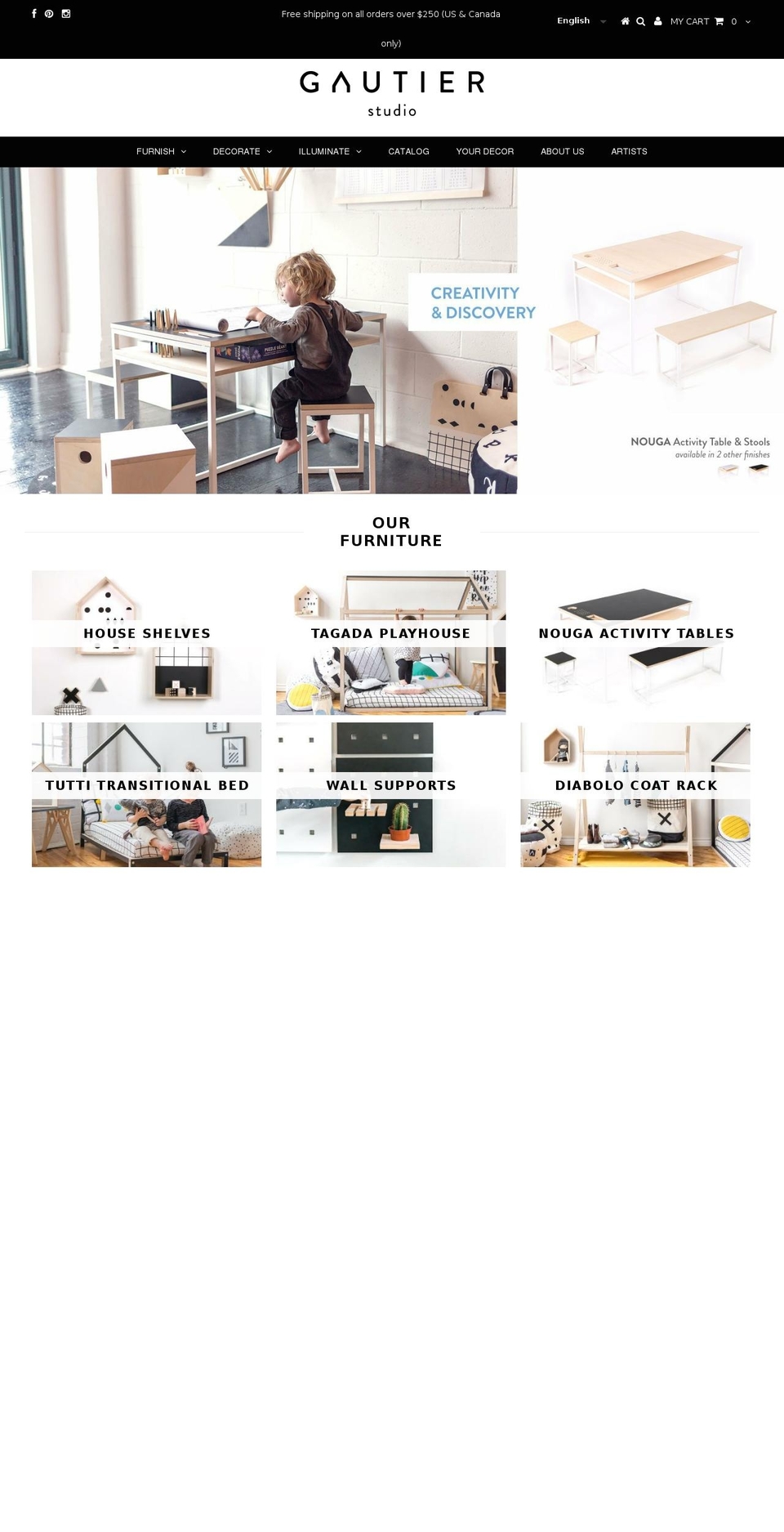 studiogautier.com — Shopify storefront screenshot