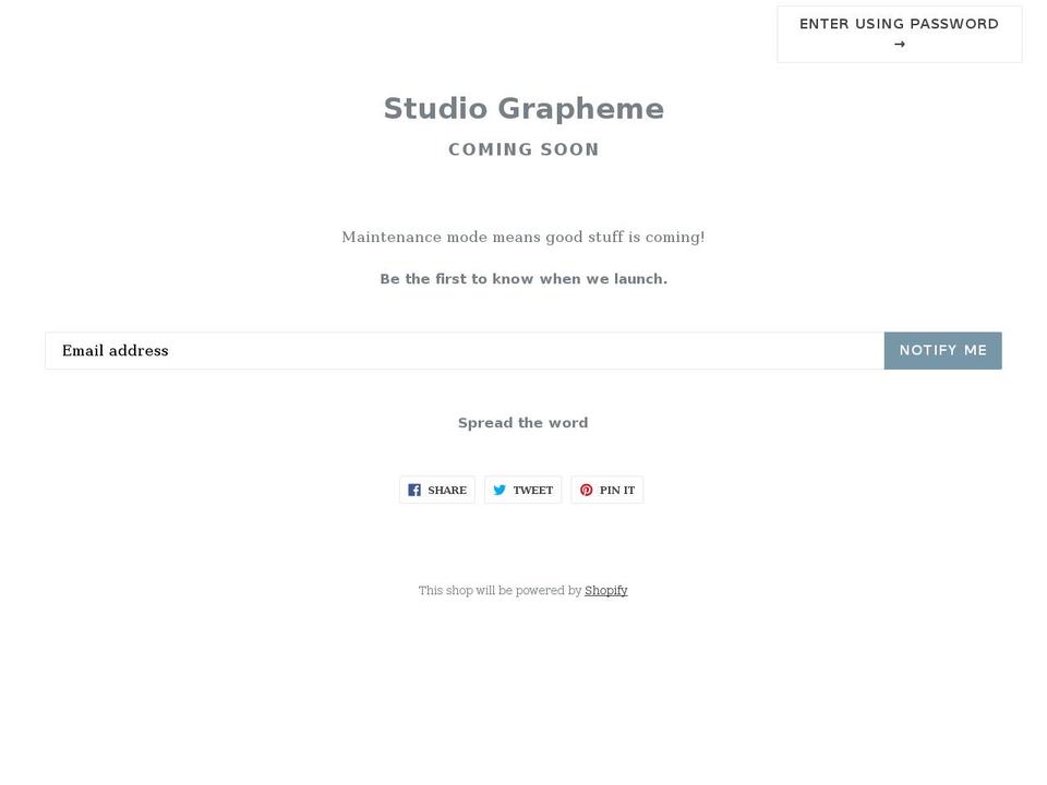 studiographe.me shopify website screenshot