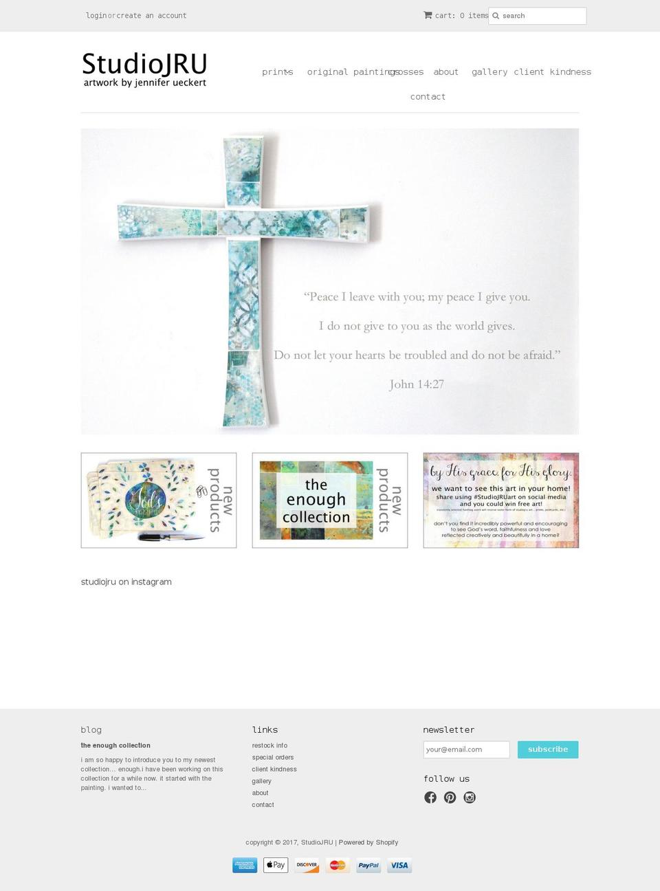 studiojru.com shopify website screenshot