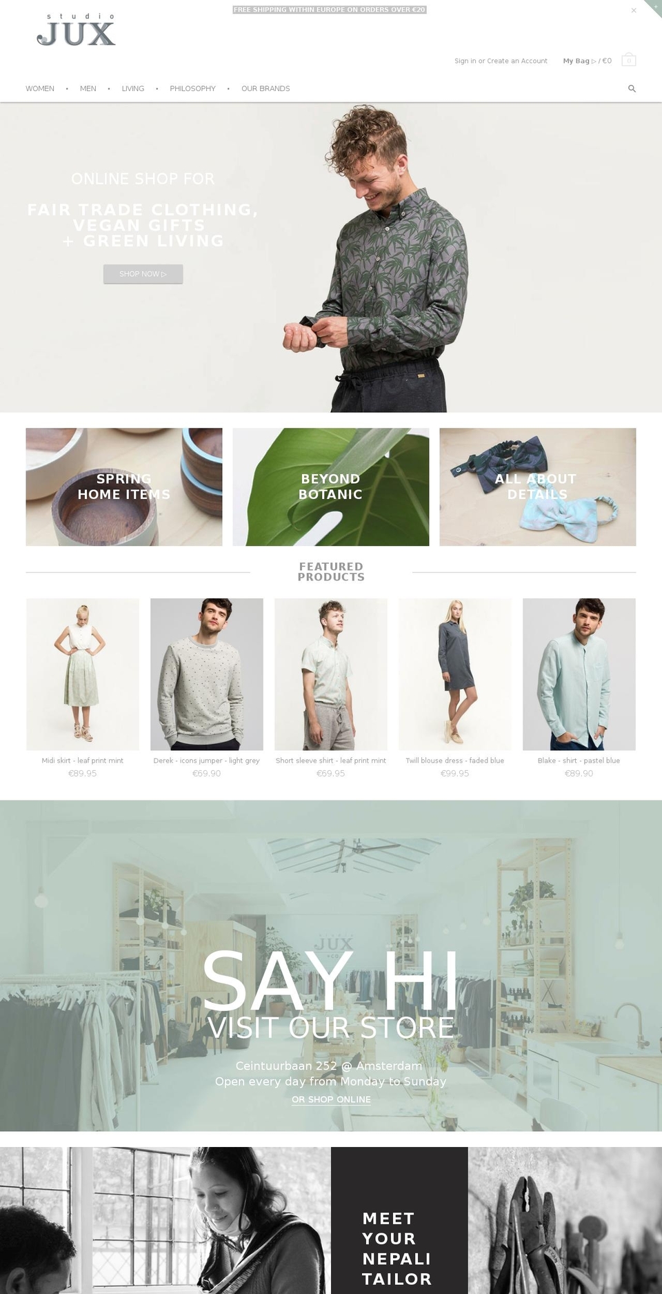 THEME JUX _NEW_Holy one.#1 Shopify theme site example studiojux.nl