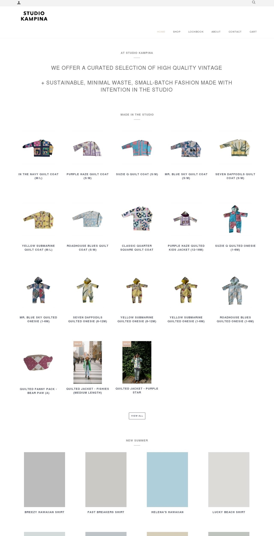 studiokampina.com shopify website screenshot