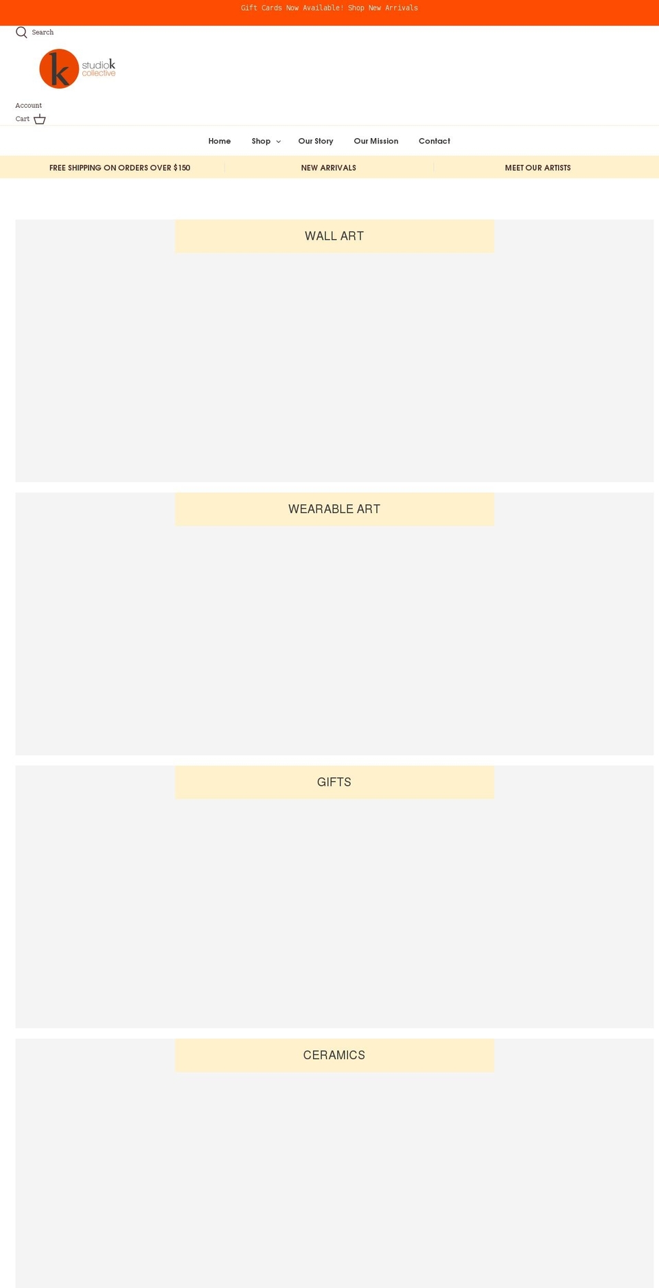 studiokcollective.shop shopify website screenshot