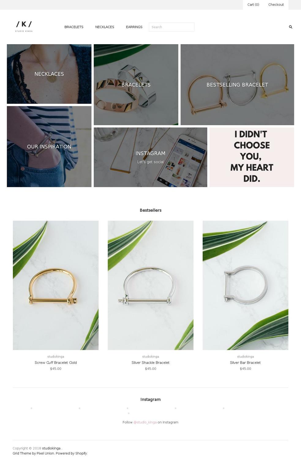 studiokinga.com — Shopify storefront screenshot