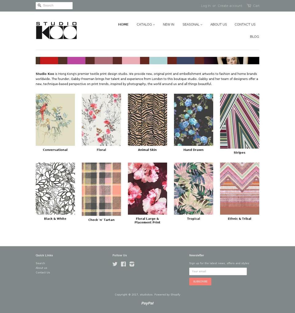 studiokoo.com shopify website screenshot
