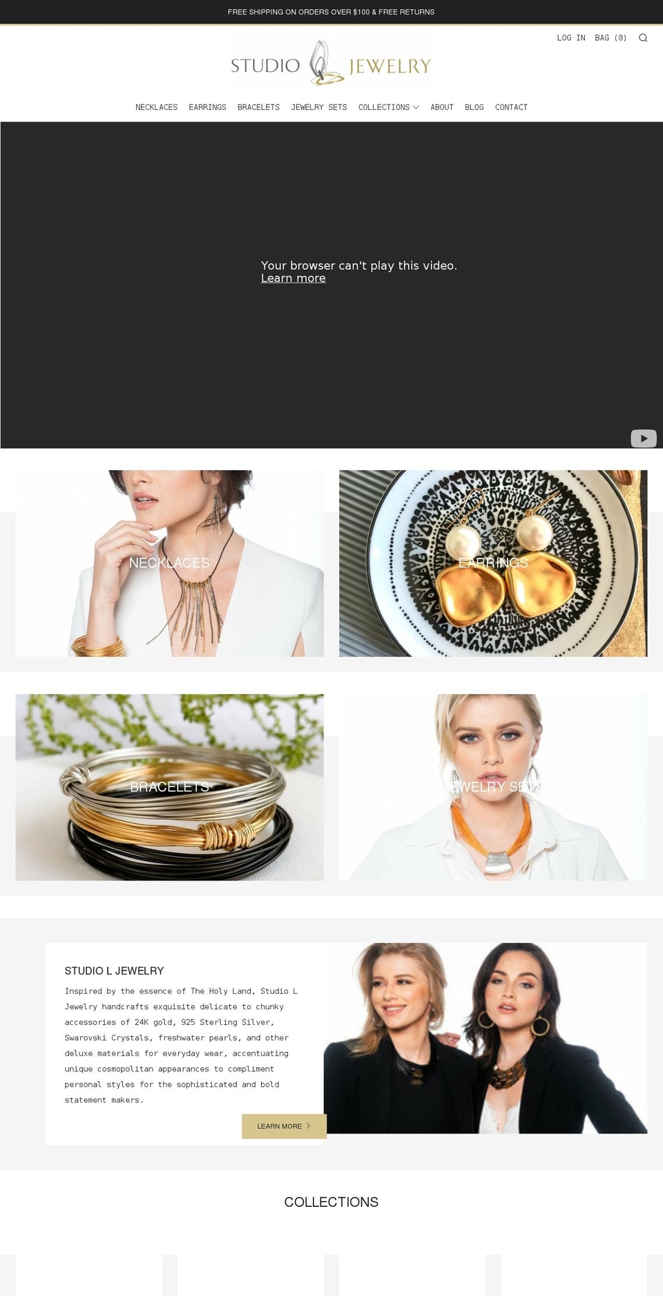 studioljewelry.com shopify website screenshot