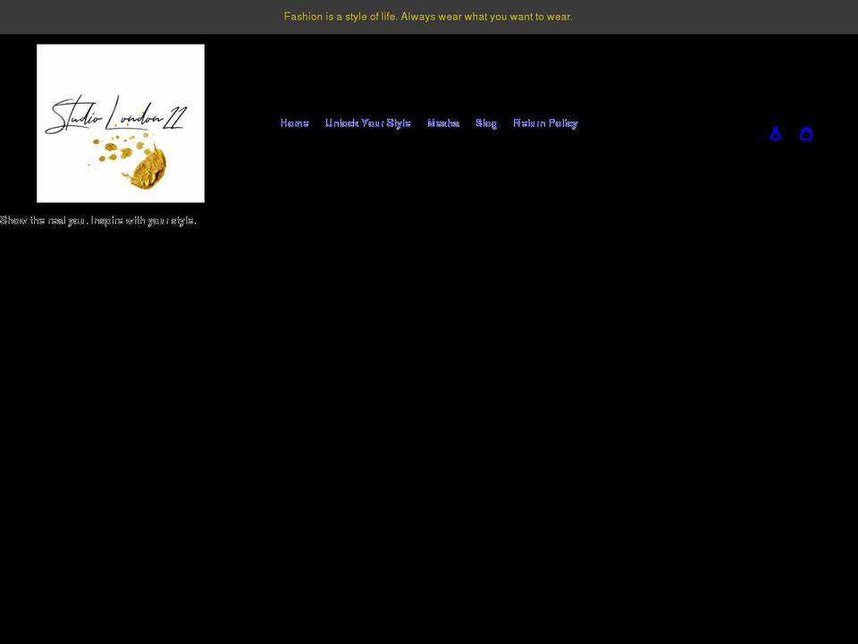 studiolondon22.shop shopify website screenshot