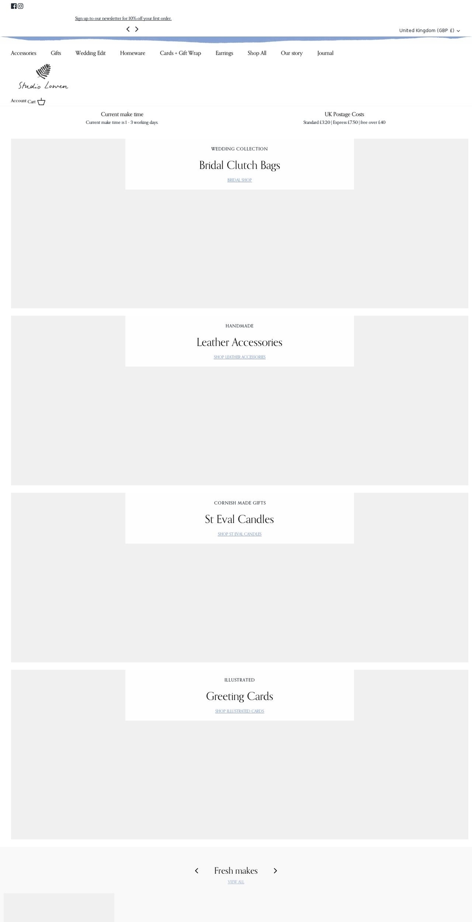 studiolowen.com shopify website screenshot