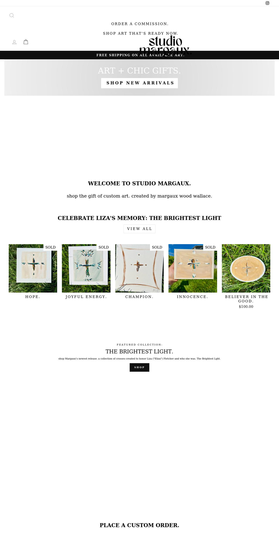 studiomargaux.com shopify website screenshot