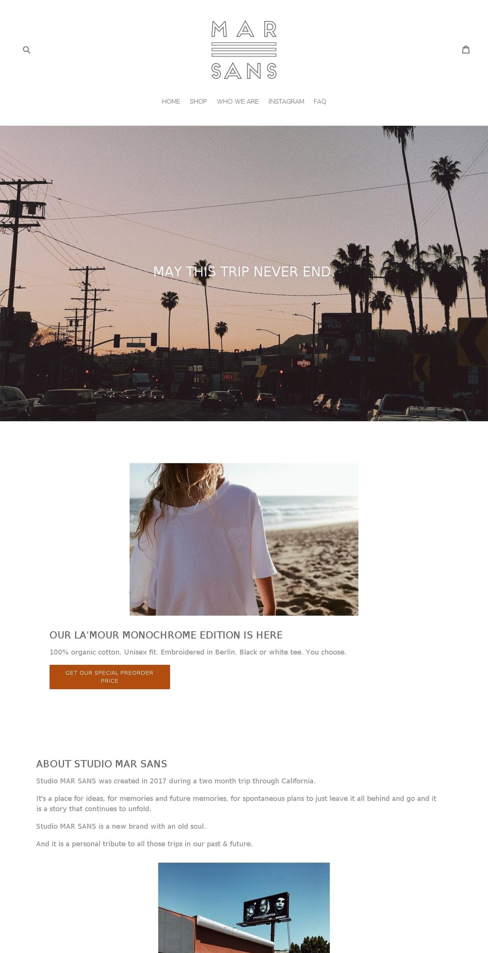 studiomarsans.com — Shopify storefront screenshot