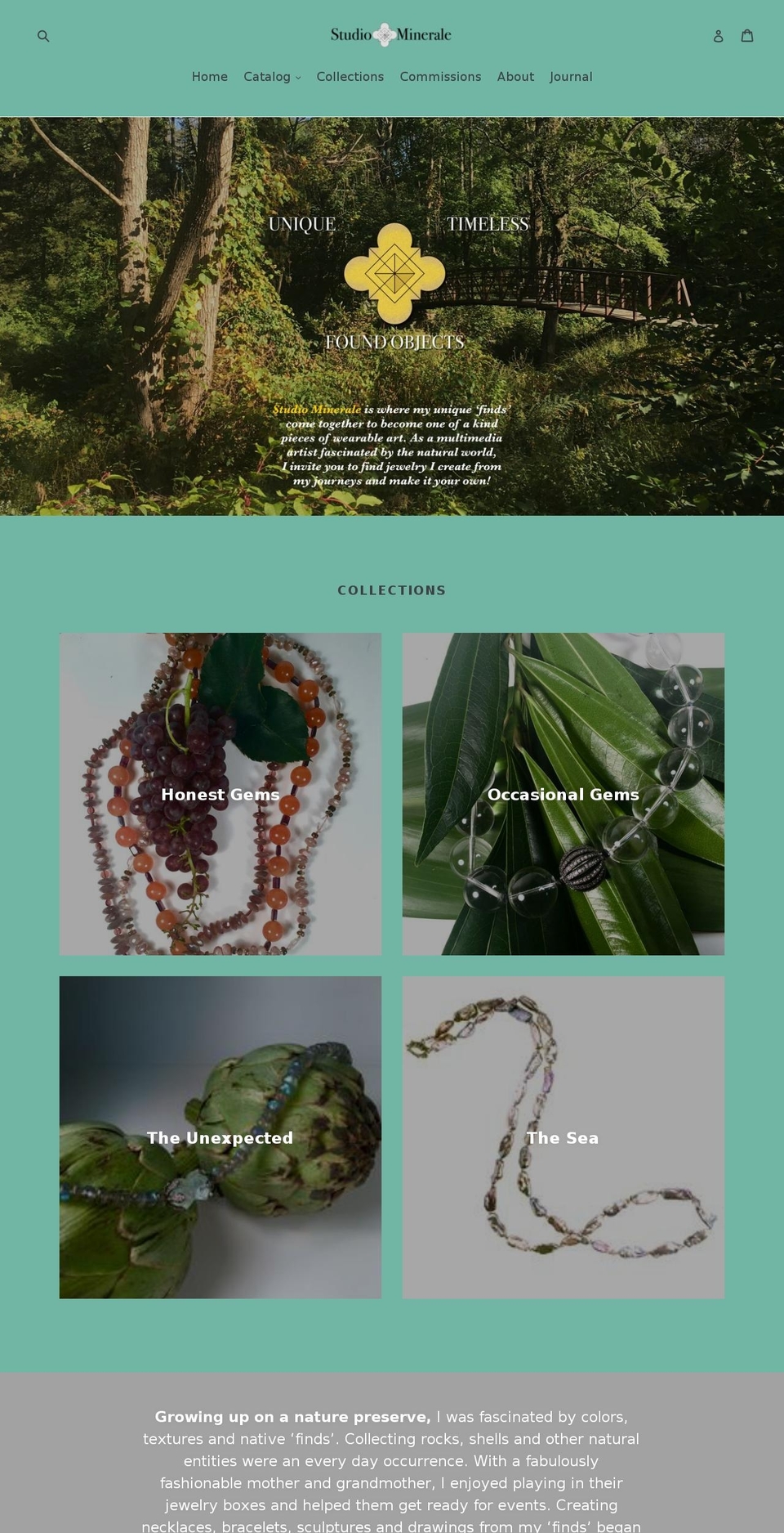 studiominerale.com — Shopify storefront screenshot