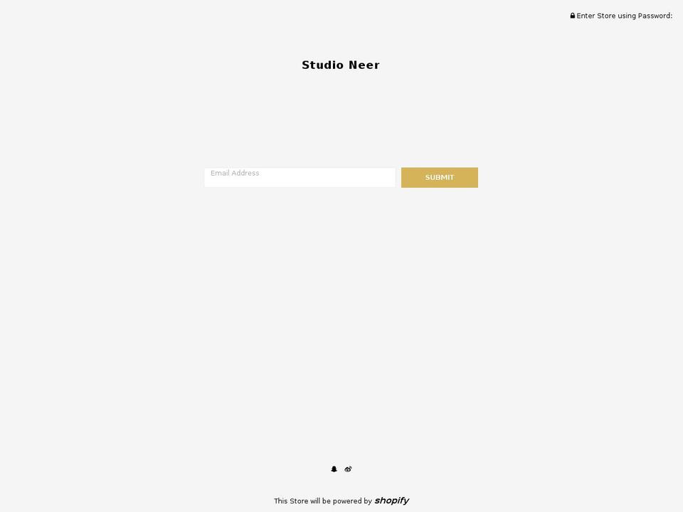studioneer.com shopify website screenshot