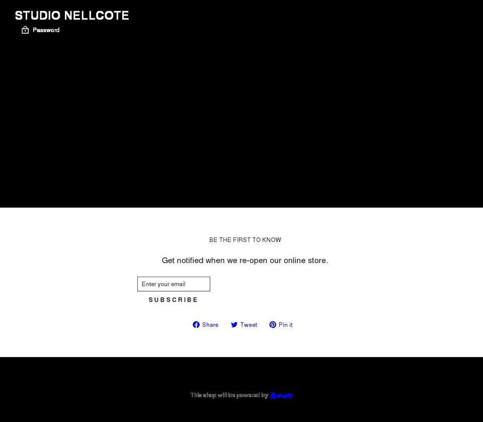 studionellcote.com shopify website screenshot
