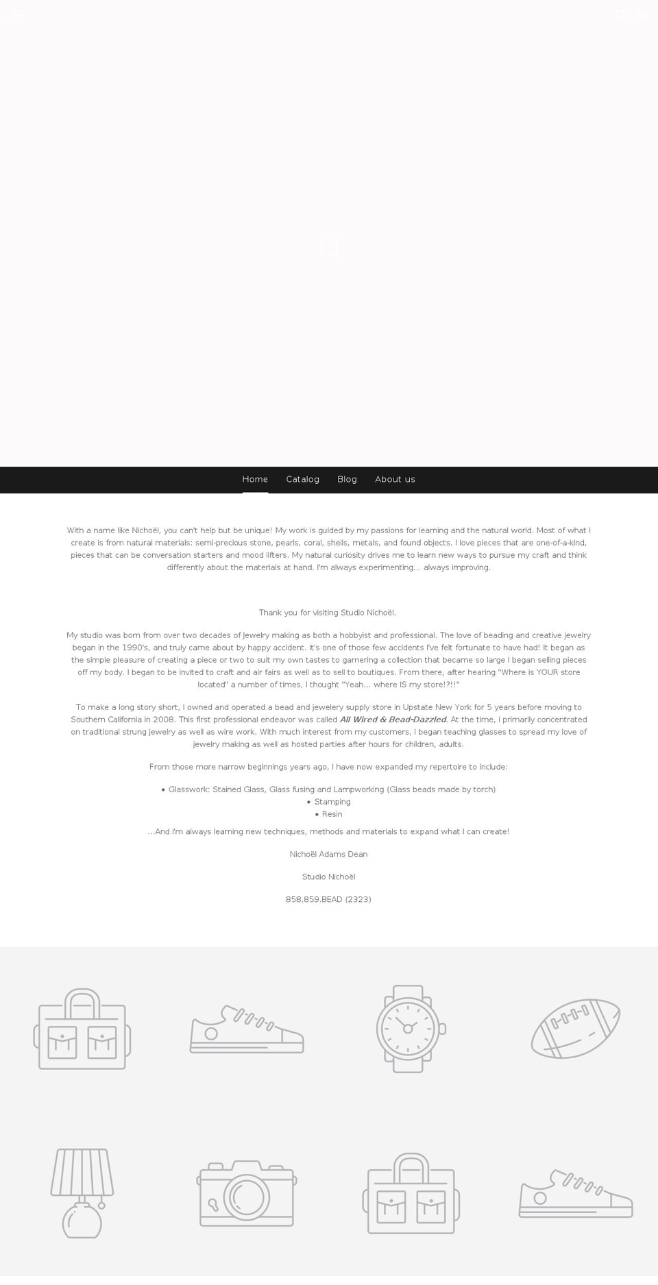 studionichoel.com shopify website screenshot