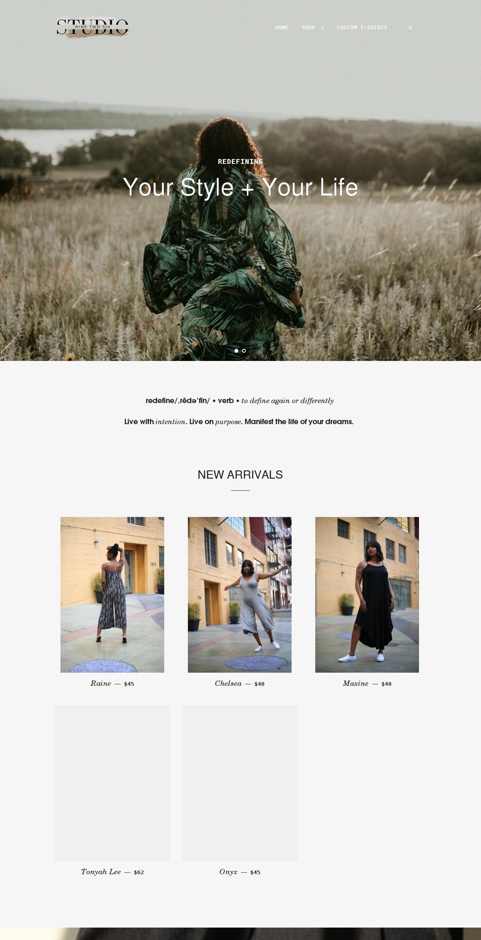 studioninetwosix.com shopify website screenshot