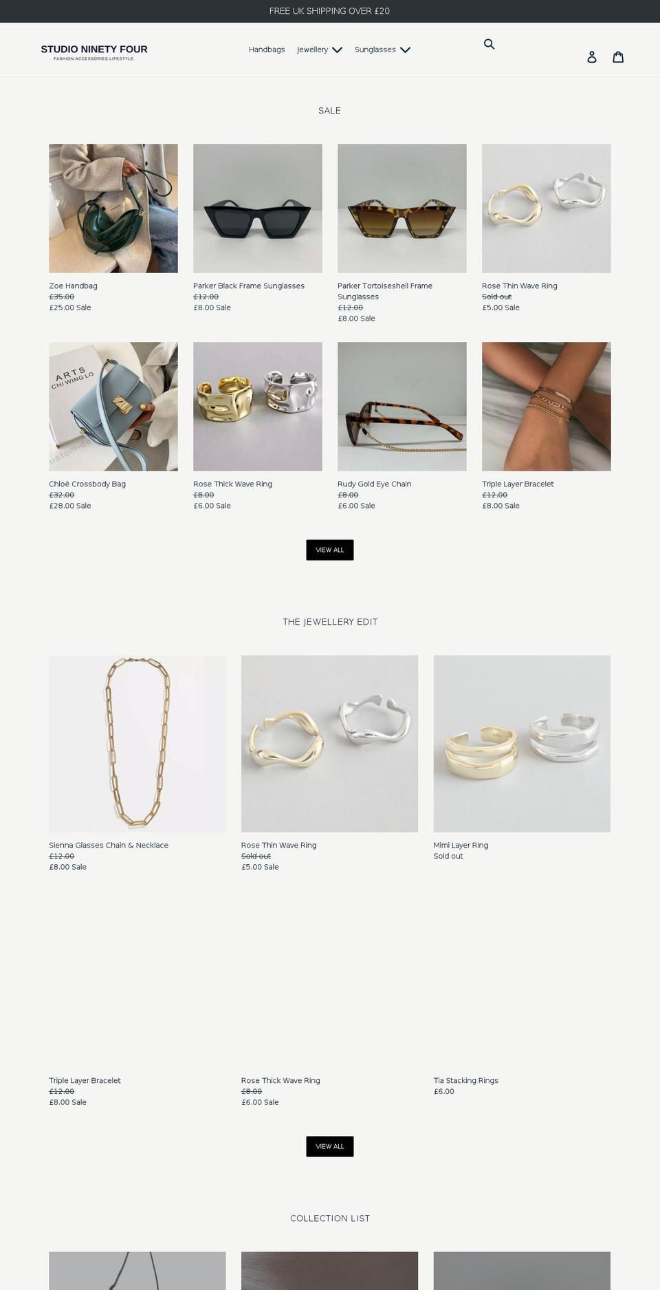 studioninetyfour.co.uk shopify website screenshot